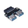 for Computer 19 20 Pin Female USB 3.0 A Female Motherboard  Converter Motherboard Adapter Adapter Converter Motherboard Adapter