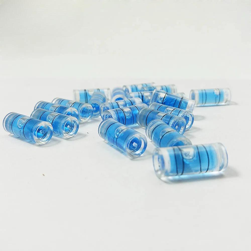 20 шт. Цилиндрические пластиковые пузырьковые спиртовые уровни, колбы, брутто 7*16 мм