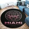 Inter Miami CF Round Area Rug,Carpet Rug for Living Room Bedroom Sofa Playroom Decor,Non-slip Floor Mat