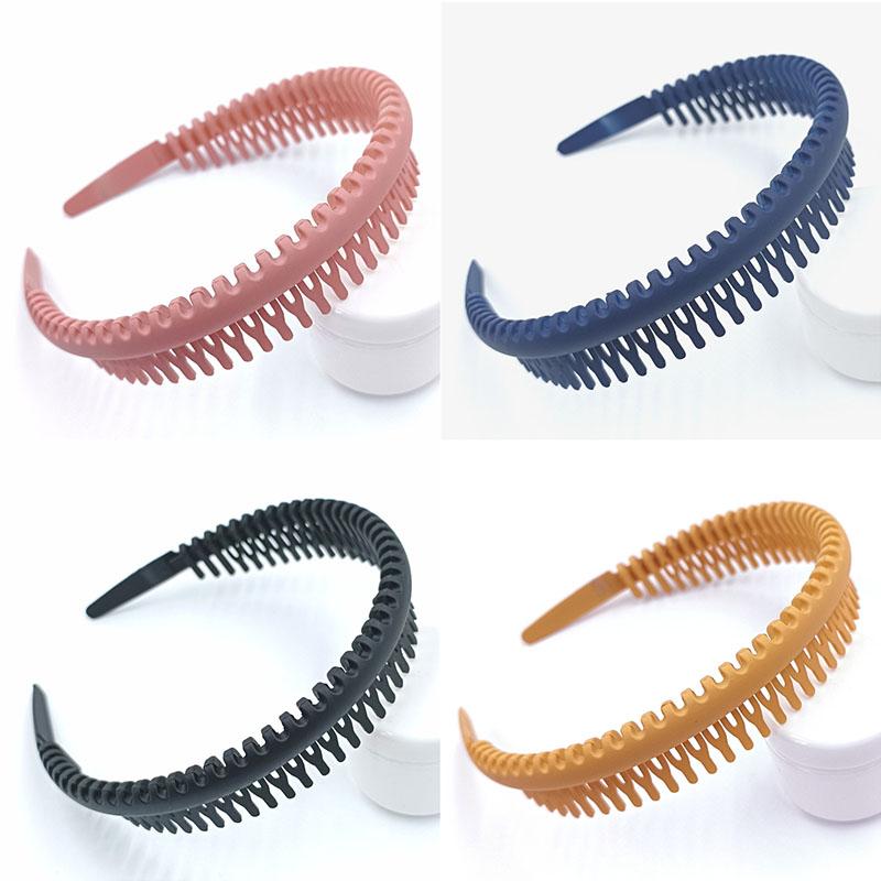 Модный обруч для волос для женщин и девочек, головные уборы, нескользящие повязки на голову, повязки для волос с зубцами, аксессуары для волос, высококачественная очаровательная новая модная повязка на голову