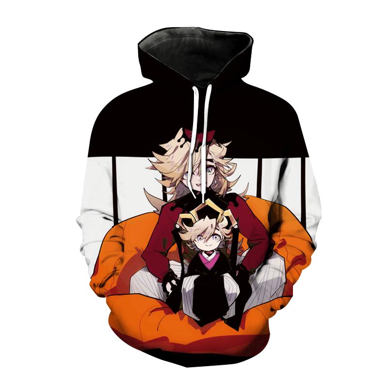Новые толстовки с капюшоном в стиле аниме Demon Slayer Kimetsu no Yaiba, толстовка с капюшоном с 3D принтом для мужчин и женщин, модная толстовка с капюшоном в стиле хип-хоп, пуловер унисекс, пальто