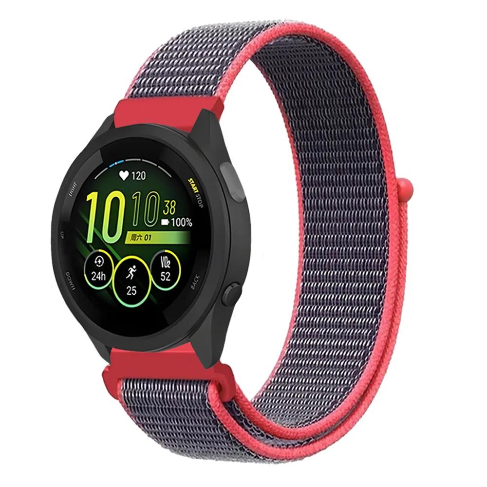 Плетеный нейлоновый ремешок-петля 20 мм 22 мм для Garmin Forerunner 165 55 965 265 255 955 Venu 3 Браслет Garmin Active/Vivoactive 5