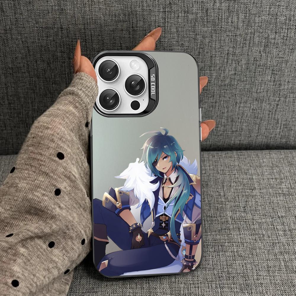 Чехол для телефона Kaeya Genshin Impact для iPhone 16 15 14 13 12 11 Pro Max X XR XSMAX 8 7 Plus Матовый Ударопрочный Задний Чехол