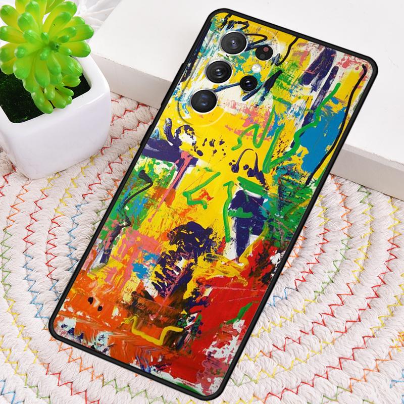 Ins Красочный Граффити Радужный Силиконовый Чехол Для Телефона Для Samsung Galaxy note 10 pro S26 S25 S24 S23 S22 S21 Plus Ultra Capa Чехол