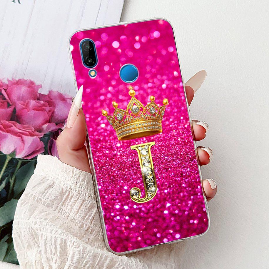 Чехол для Huawei P20 Lite Роскошная Корона Буквы Мягкий Силиконовый Чехол Для Huawei P20Lite Funda Nova 3e ANE-LX1 ANE-LX2 ANE-LX3 Coque