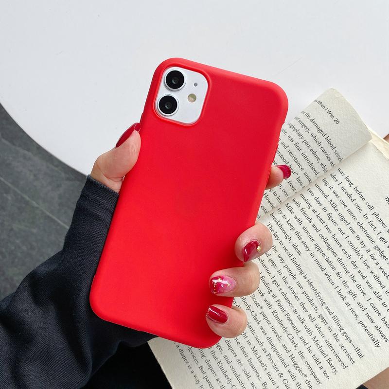 Силиконовый мягкий матовый чехол для телефона задняя крышка для iPhone 11 12 13 Pro Max X XR XS MAX Samsung Galaxy S10 S20 S21 FE S22 A13 A33 A53 A73 A22S A22 A52 5G