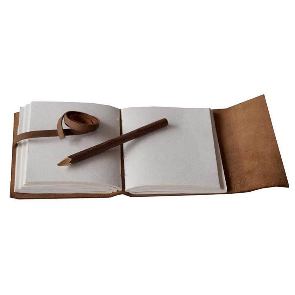 Leather Diary Embossed With Leaf of Tree & Quote Antique Handmade Personal Leather Bound Diaryen Plain Size 5*7 Inch.