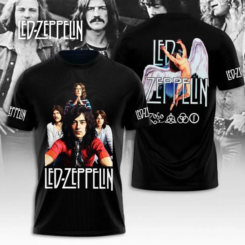 Led Zeppelin 3D Одежда Футболка Подарок Для Фанатов
