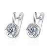 925 Sterling Silver Women Earrings Fashion Geometry Zircon Pair Ear Studs Earring Jewelry Festival Gift