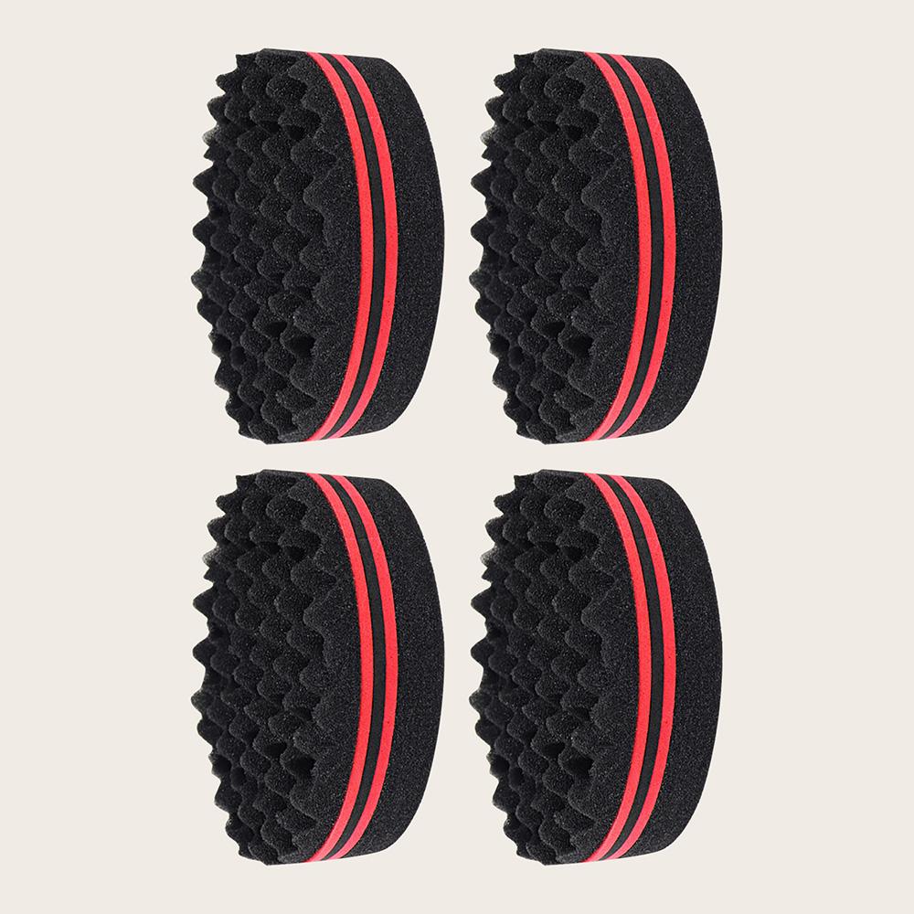 Oval Double-Sided Magic Twisted Hairbrush Sponge Brush For Natural Afro Coil Wave Dread Sponge Brushes Hair Braids Braiding Hair