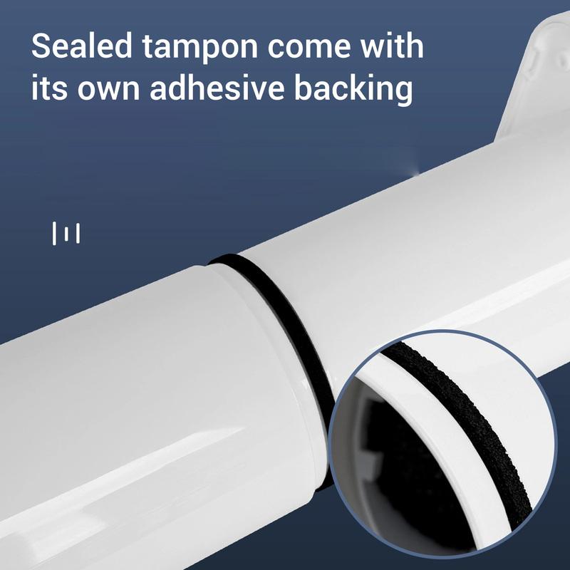 Passive Air Vent Adjustable Airflow Through Wall Ventilation Kit with Telescopic Duct and Louvered Cover for 185-335mm Wall
