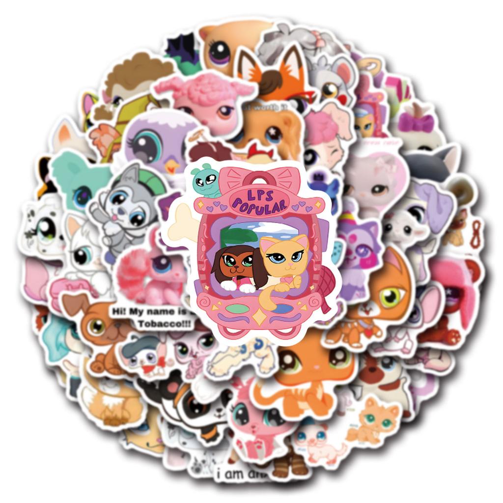 55 New Models LPS Graffiti Stickers Decorate Notebook Suitcase Mobile Phone DIY Waterproof Stickers