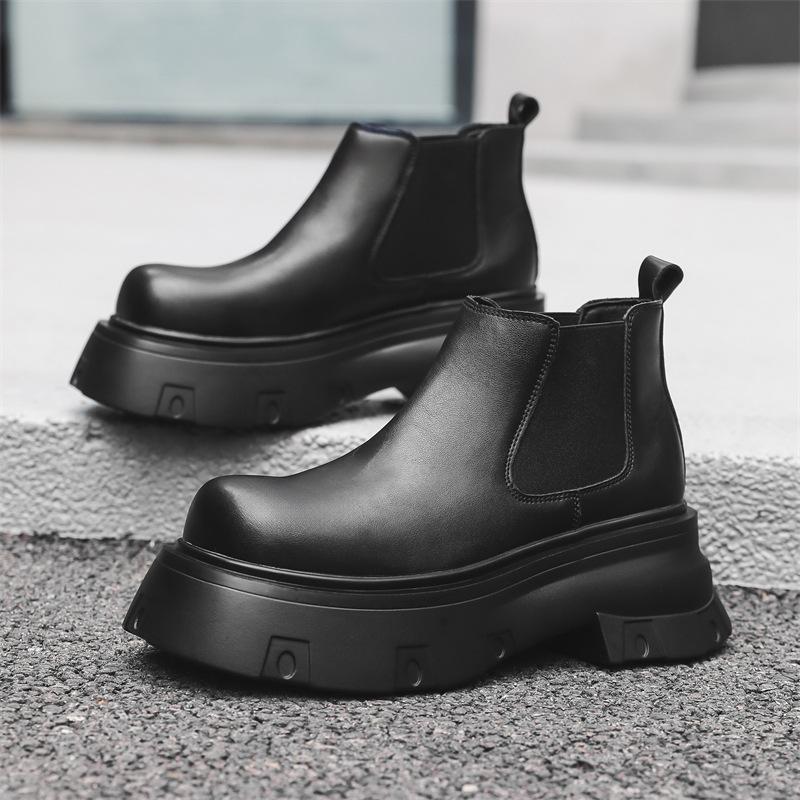 Ботинки Челси с заостренным носком на высокой платформе, ботинки Wizard, мужские и женские, одинаковые ботинки Martin 66627-M