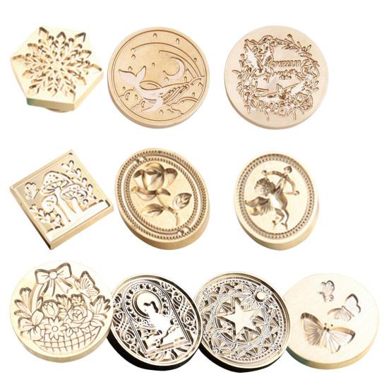 Practical Clear Texture DIY Simple Operation Snowflake Star Sealing Wax Stamp Head Wedding Supply
