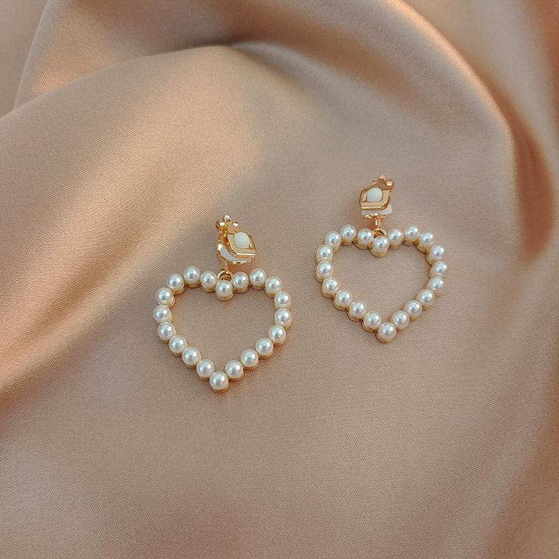 Korean Version of Advanced Ear Clip Without Ear Hole Women's Fashion Retro Versatile Cool Style Temperament Simple Earrings