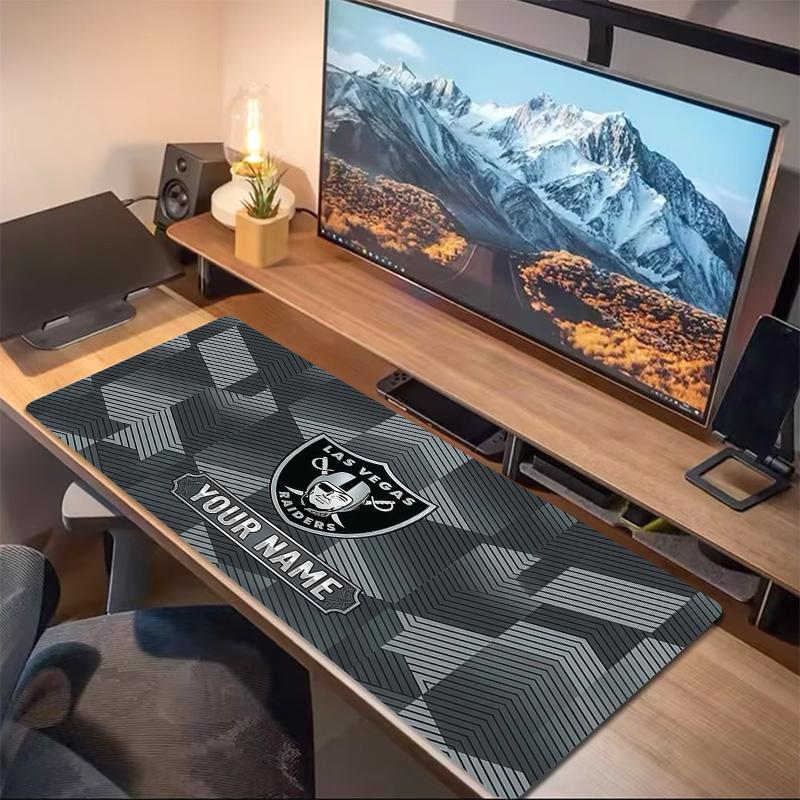 Las Vegas Raiders Print Cushion Non-slip Laptop Tablet Big Mousepad XXL Mat Mini PC Playmat With Lock edge