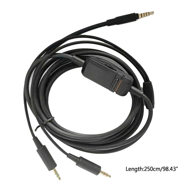 Обновленный портативный кабель для наушников Beyerdynamic MMX300 Черная оплетка ПУ-провод Вспомогательный кабель