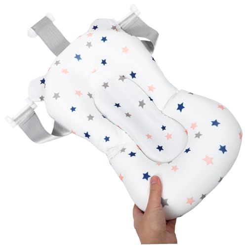 Anti-Slip Mesh Cushion Baby Bath Pad, Safe Bathtub Seat for Newborns & Toddlers, Comfortable Non-Slip Bath Mat for Boys & Girls