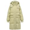 New down jacket women's medium and long fashion foreign style white duck down hooded loose warm winter tide