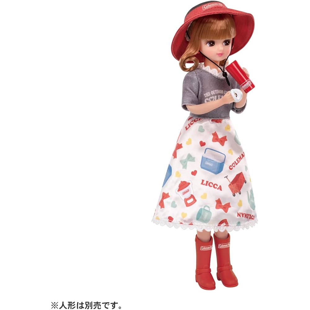 Takara Tomy Licca-chan LG-07 Camping and Backpack Set Doll Toy for Pretend Play Ages 3 and Up