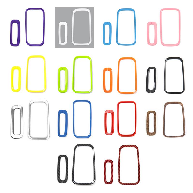 ABS автомобильная отделка шестерен, декоративная наклейка, подходит для Jeep Wrangler JK 2011-2017, аксессуары для интерьера