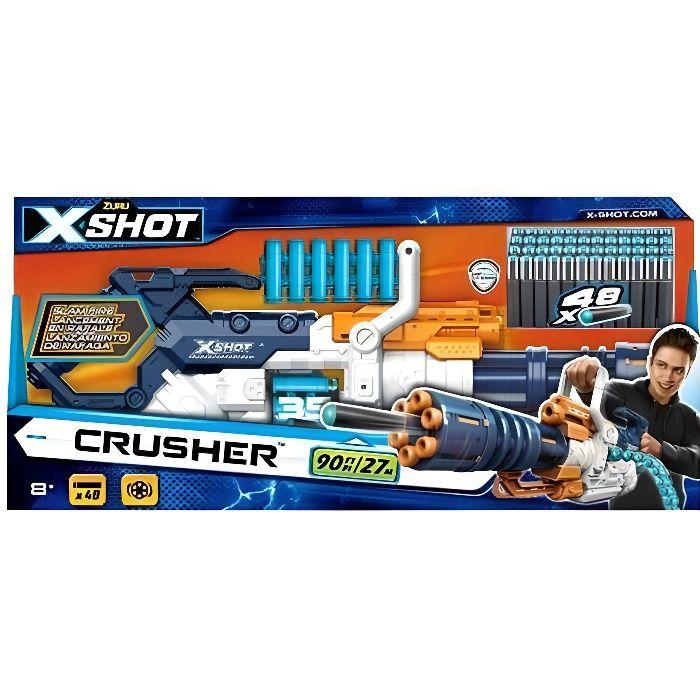 Jeu de plein air zuru france xshot crusher cartouchière et 48 flèches multicolore