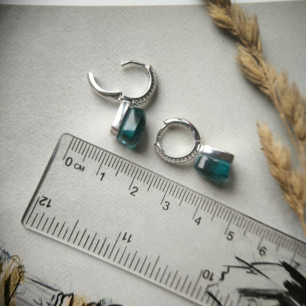 Серебряные серьги с фианитами (2177128)