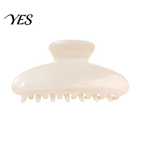 Pearlescent Finish Hair Claw for Women, Semi-Transparent Tones Clip, Large Size Back Head Thick Long Semi-transparent