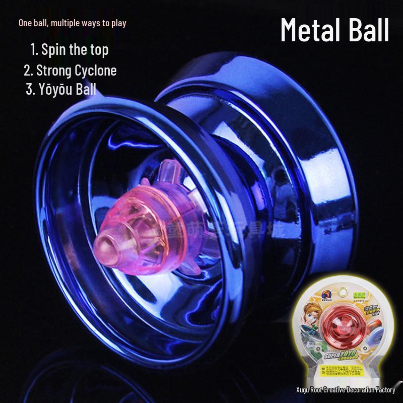 Чудо-девочка Светящийся металлический йо-йо с автоматической втяжкой для детей