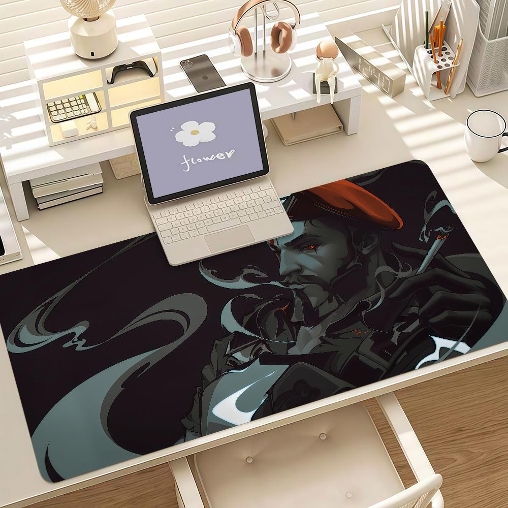 Shooting Games Mouse Pad Anti Slip Rubber Edge Locked Thickened Laptop Gaming V-VALORANT Desk Mat