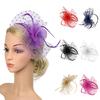 Flower Cocktail Tea Party Headwear Feather Fascinators Top Hat for Women
