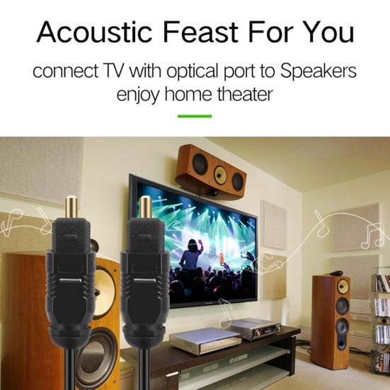 1/2/3/5/10/15/30m Optical Toslink Digital Audio Cable Cord Wire for Speaker TV