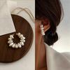 Golded C-shaped Ear Clip Imitation Pearl Gold Jewelry Elegant C Shape Ear Cuff  Jewelry