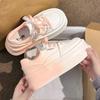Muffin Platform White Shoes Women's Versatile Niche Board Shoes New Spring and Autumn Casual Sports Shoes