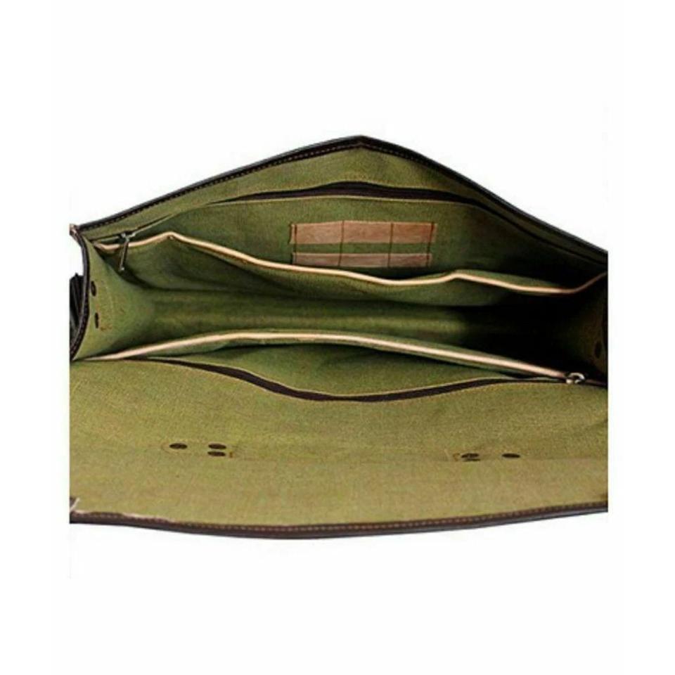 New Handmade Men's Genuine Leather Vintage Laptop Messenger Briefcase Bag Satchel