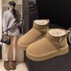 Winter New Short Snow Boots Women's Platform Short Boots Women's Velvet Thermal Cotton Boots