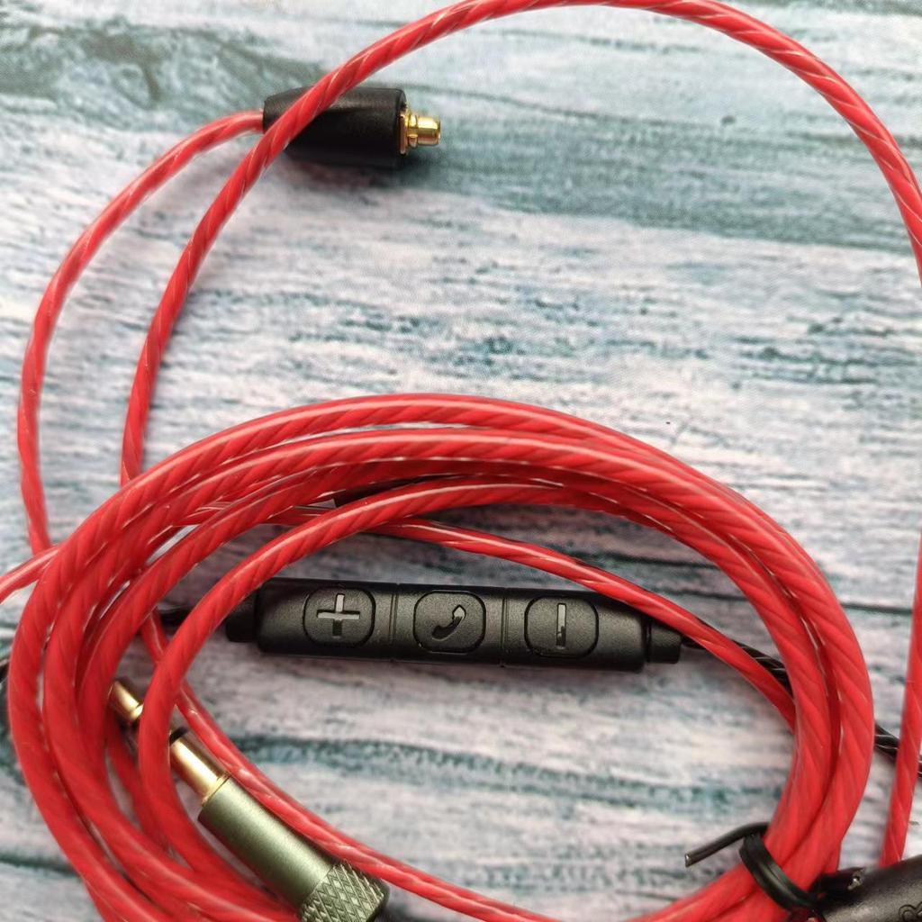 Премиальный кабель MMCX для обновления с микрофоном и управлением для наушников Shure SE215/425/535/846 и UE900