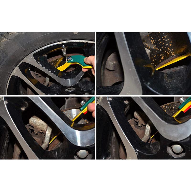 New 8 In 1 Brake Pad Measuring Tool Gauge Feeler Tester Scale Lining Thickness Wear Meter Thickness Gauge Handy Measuring