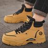 High-top Martin Boots Men's Shoes Autumn 2025 New Tooling Shoes Men's Trend Versatile British Style Platform Short Boots