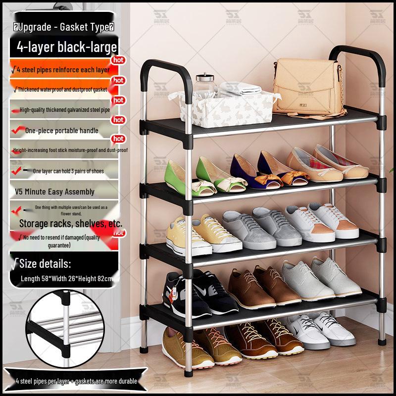 Тонкая многоярусная обувница для прихожей или общежития