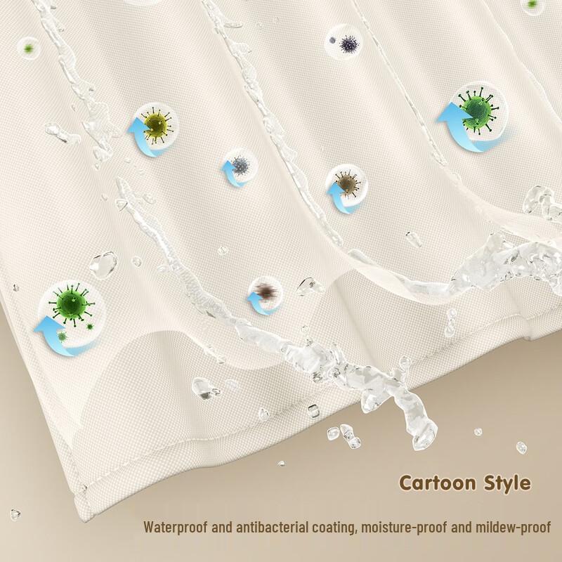 Handton 'Glimmer of Past' Polyester Shower Curtain