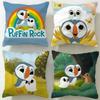 Классическая мультяшная наволочка Puffin Rock – Мягкая и легко стирающаяся – Универсальная для дивана, кровати, путешествий и офиса