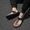 Тапочки Half Drag Мужская летняя одежда Шлепанцы Нескользящая обувь с клипсами Для отдыха на природе Мужские сандалии с мягкой подошвой Дышащие мужские пляжные туфли на плоской подошве