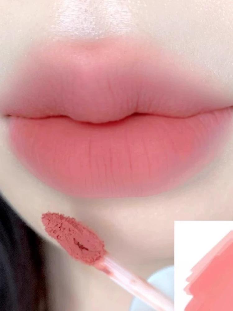 Pure Desire Cold Boiled Water Peach Color! Fake Plain Face Tender Lip Mud Matte Velvet Waterproof Colorfast White Lipstick