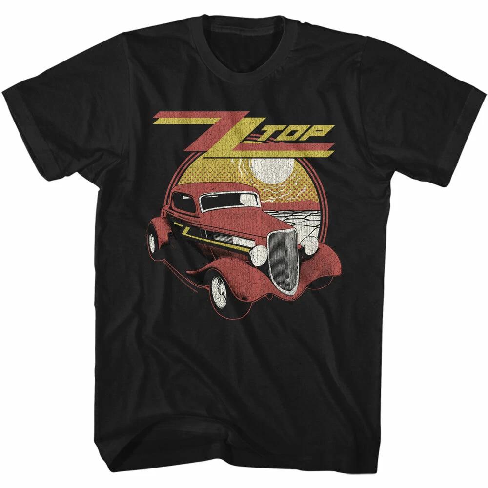 ZZ Top 1933 Ford Eliminator In The Sunset Men's T Shirt Rock Music Band Merch