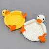 Duck Panda Crochet Coaster Heat-resistant Kitchen Handmade Countertop Table Protection Non-slip Mug Coffee Tea