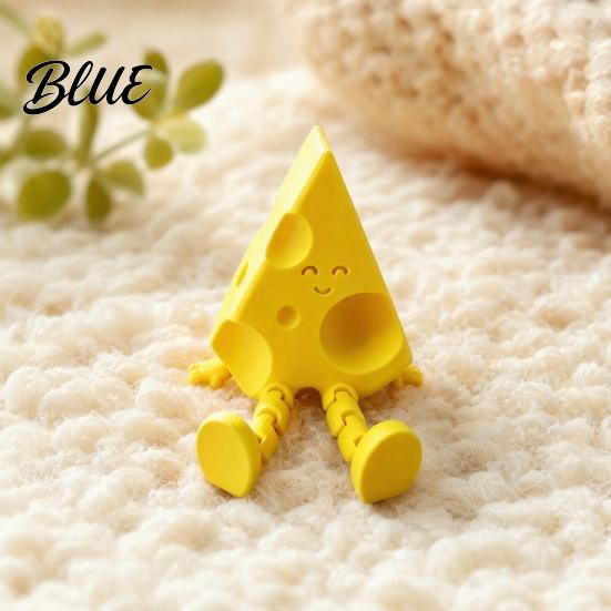 Гибкая Подвижная Фигурка Сырное Украшение, с Гибкими Суставами, 3D Печатная Забавная Подвижная Фигурка Настольная Игрушка, Декомпрессионная Антропоморфная