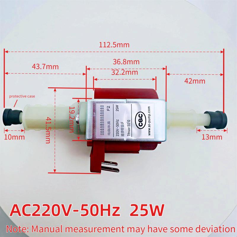High Flow Electromagnetic Pump F2 25W AC220V 50Hz, Instant Hot Water Distribution for Coffee Machine & Plunger Systems