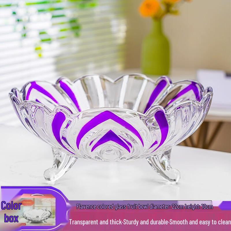 Nordic Style Crystal Glass Fruit Bowl