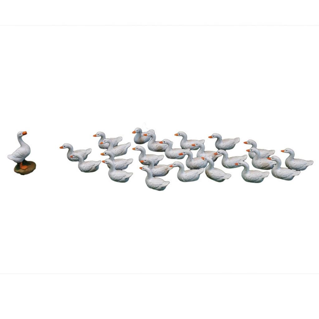 26Pcs Miniature Fairy Ducks Figurines Decoration Resin Tiny Ornament for Mini Garden Landscape Statues, Table, Kid Room Decoration